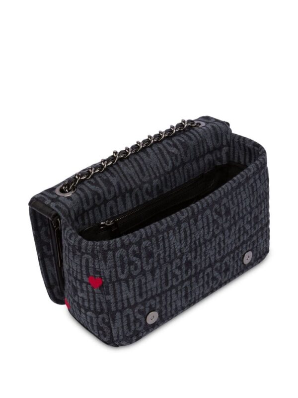 23506197_53690075_1000.jpg Moschino Biker logo-jacquard shoulder bag