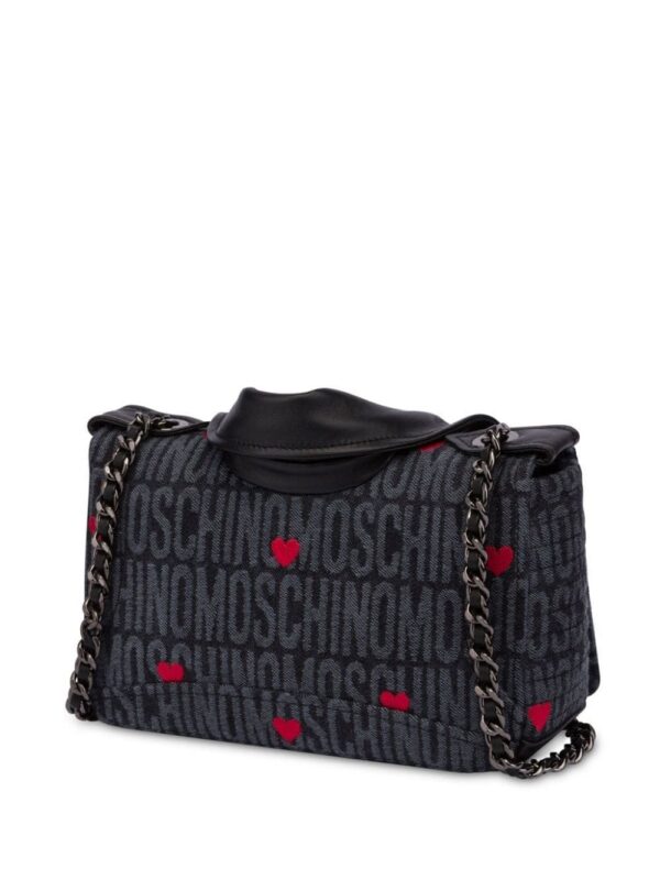 23506197_53690081_1000.jpg Moschino Biker logo-jacquard shoulder bag