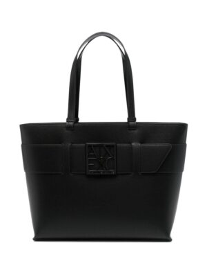 23524776_53585164_1000.jpg Armani Exchange logo-plaque tote bag