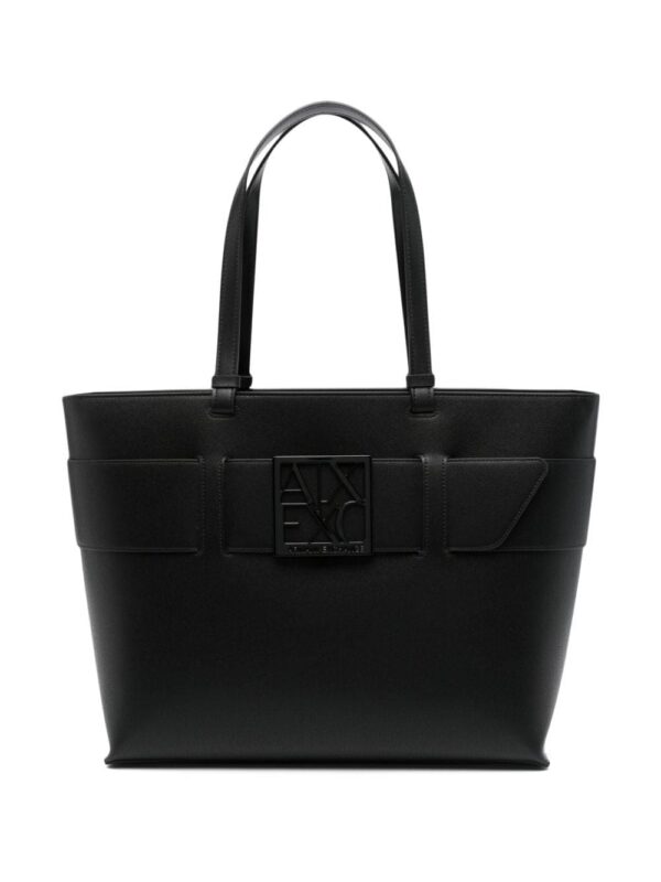 23524776_53585164_1000.jpg Armani Exchange logo-plaque tote bag