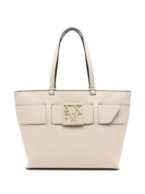 23526708_53585307_1000.jpg Armani Exchange logo-plaque tote bag