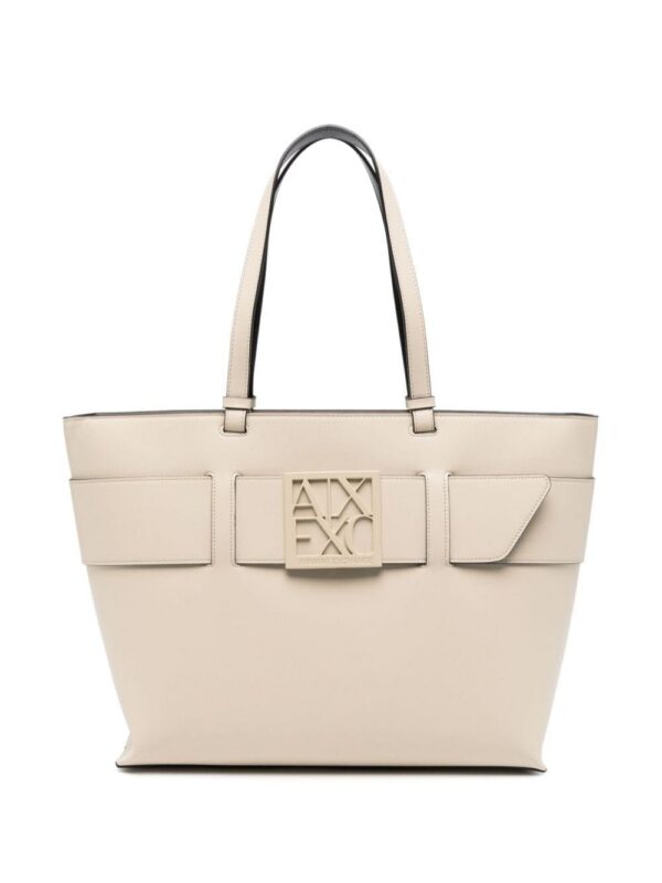 23526708_53585307_1000.jpg Armani Exchange logo-plaque tote bag