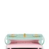 Balmain B-Buzz 23 crystal-embellished suede clutch bag