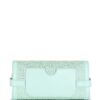 Balmain B-Buzz 23 crystal-embellished suede clutch bag