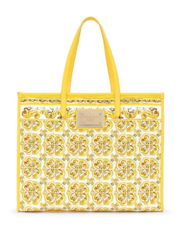 23602004_53771106_1000.jpg Dolce & Gabbana large Majolica-print canvas tote bag