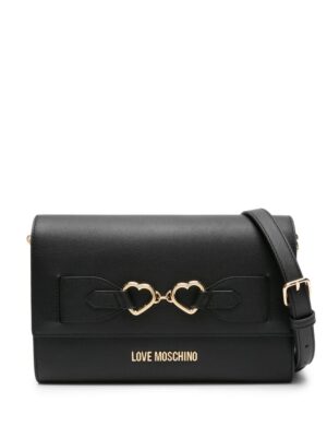 23622620_53604639_1000.jpg Love Moschino logo-plaque leather shoulder bag