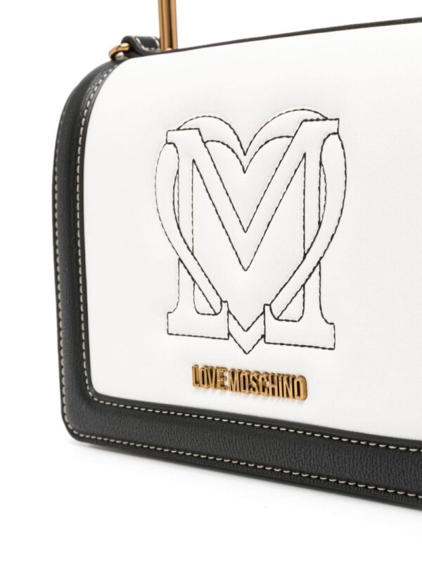 23622625_53601882_1000.jpg Love Moschino logo-embroidered tote bag