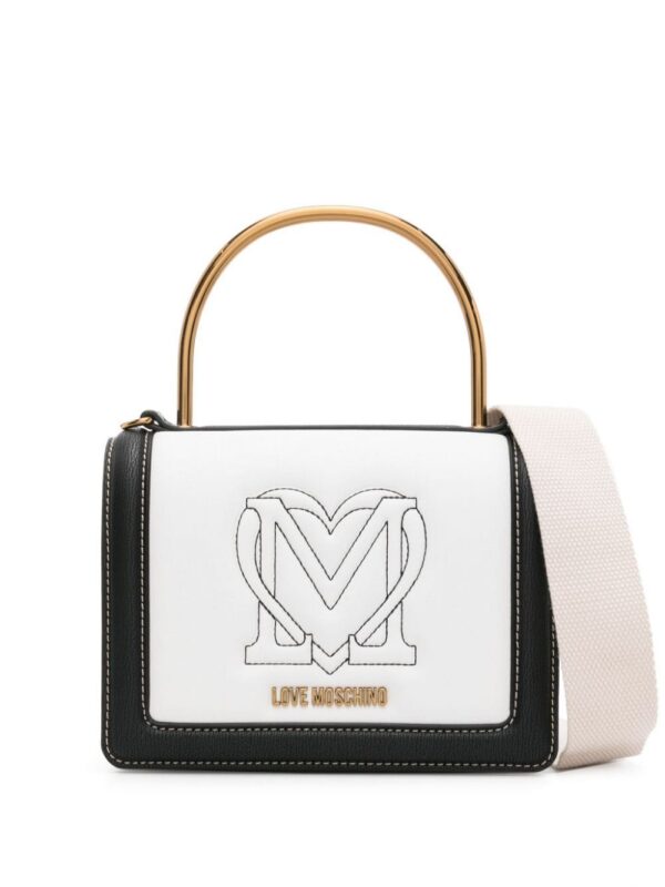23622625_53601888_1000.jpg Love Moschino logo-embroidered tote bag