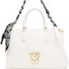 23622827_53603661_1000.jpg Love Moschino logo-plaque scarf-handle tote bag