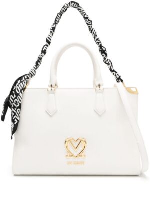 23622827_53603661_1000.jpg Love Moschino logo-plaque scarf-handle tote bag