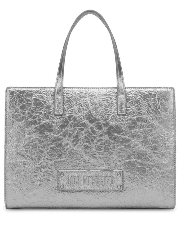 23636565_53526387_1000.jpg Love Moschino logo-plaque tote bag