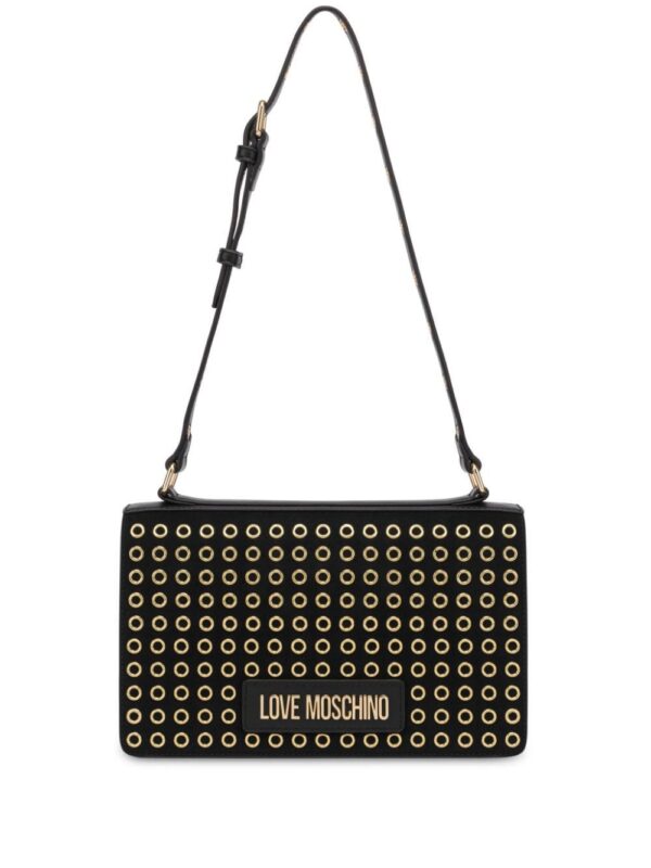 23636578_53505282_1000.jpg Love Moschino eyelet-embellished shoulder bag bag