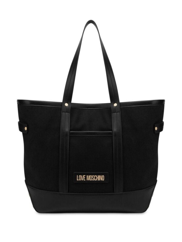 23636580_53505666_1000.jpg Love Moschino logo-lettering tote bag