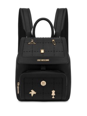 23637143_53511088_1000.jpg Love Moschino pin-embellishment faux-leather backpack