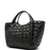 Emporio Armani logo-patch interwoven tote bag