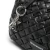 Emporio Armani logo-patch interwoven tote bag