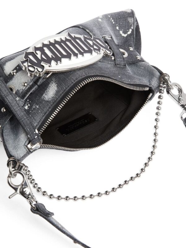 23651716_53846357_1000.jpg DSQUARED2 Gothic denim shoulder bag
