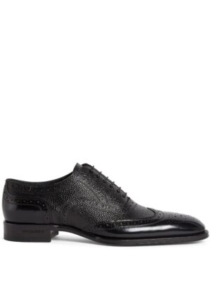 23652300_53848739_1000.jpg DSQUARED2 perforated-detail leather shoes