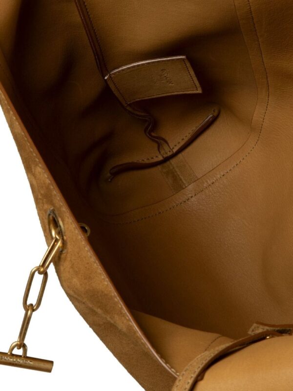 23690441_54030366_1000.jpg Saint Laurent padlock detail suede shoulder bag