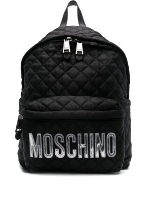 23712680_54070145_1000.jpg Moschino logo lettering quilted backpack