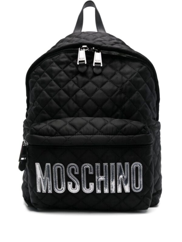 23712680_54070145_1000.jpg Moschino logo lettering quilted backpack