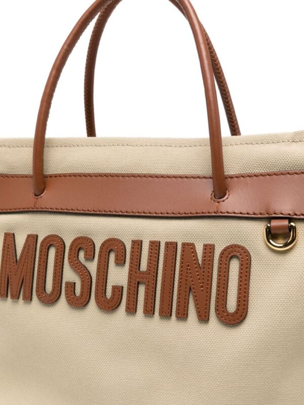 Moschino logo-lettering tote bag
