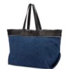 23720432_53593746_1000.jpg Moschino zip-trim denim and leather tote bag