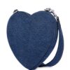 23720433_53593482_1000.jpg Moschino logo-embossed denim heart bag