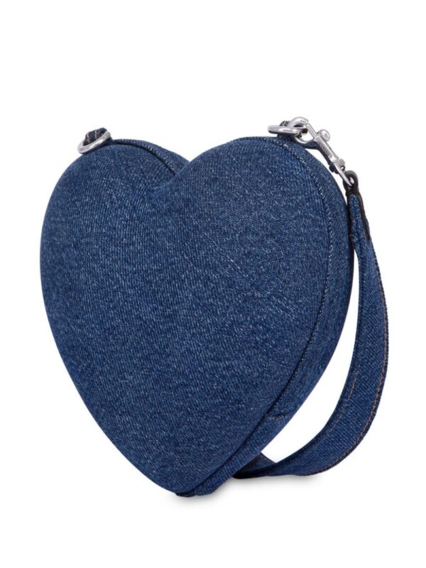 23720433_53593482_1000.jpg Moschino logo-embossed denim heart bag