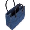 23720440_53593432_1000.jpg Moschino logo-embossed denim mini bag