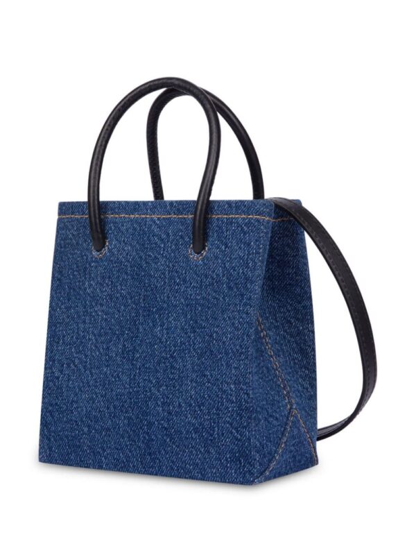 23720440_53593434_1000.jpg Moschino logo-embossed denim mini bag