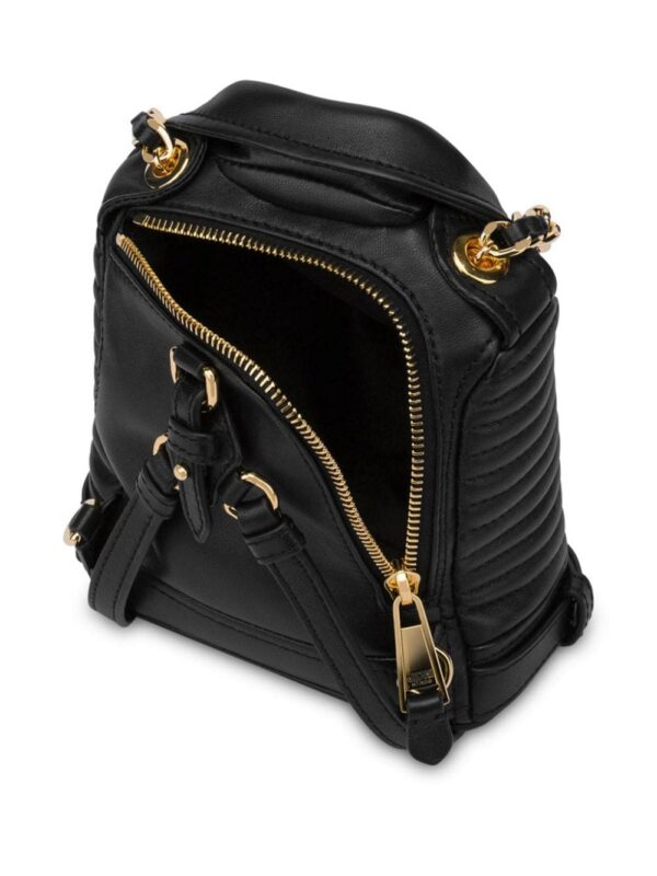 23720441_53593516_1000.jpg Moschino logo-patch leather backpack