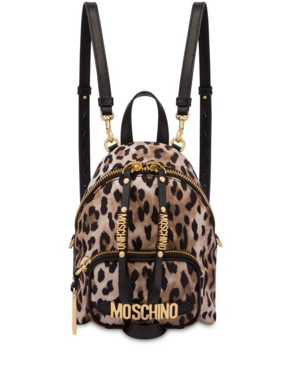 23720444_53593546_1000.jpg Moschino logo-lettering cotton backpack