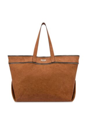 23721120_53593418_1000.jpg Moschino decorative-zips leather tote bag