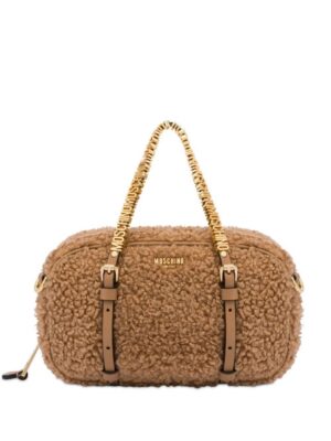 23721122_53593533_1000.jpg Moschino logo-lettering fleece tote bag