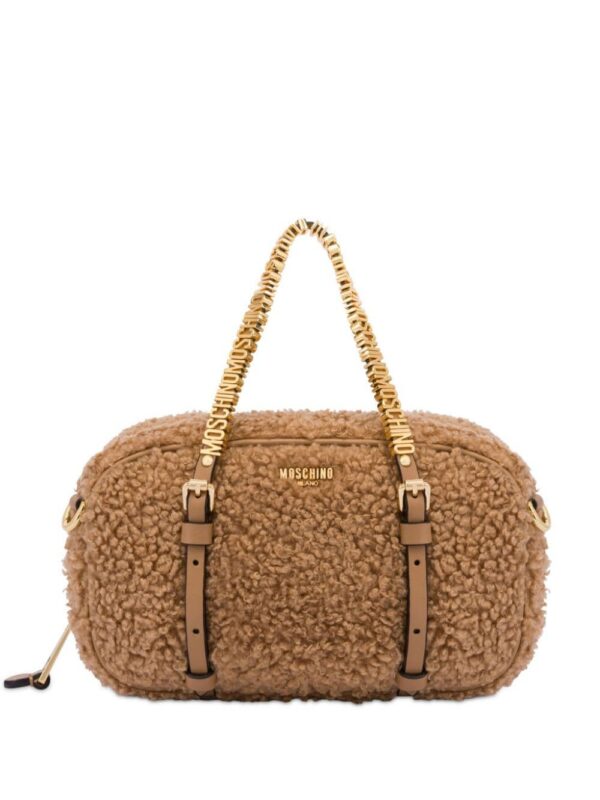 23721122_53593533_1000.jpg Moschino logo-lettering fleece tote bag