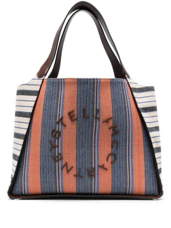 23726562_53658042_1000.jpg Stella McCartney striped cotton tote bag
