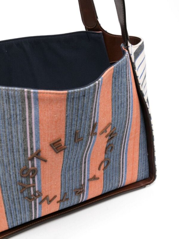 23726562_53658050_1000.jpg Stella McCartney striped cotton tote bag