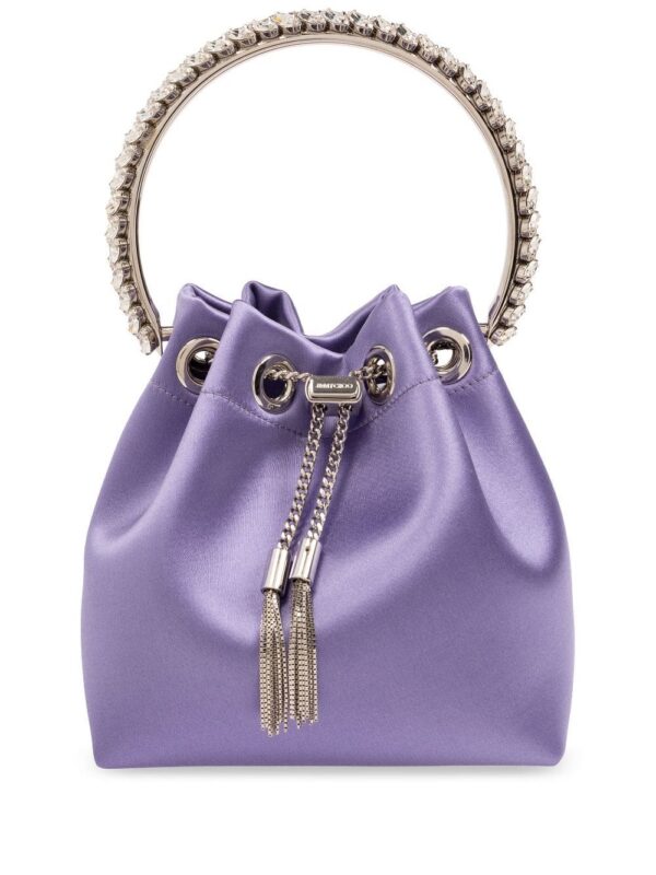 Jimmy Choo Bon Bon satin bucket bag