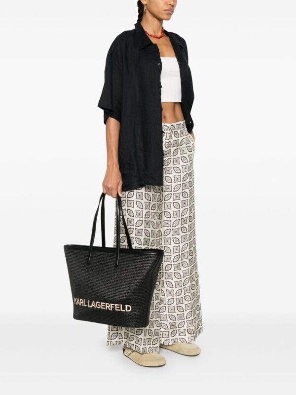 23736853_53875066_1000.jpg Karl Lagerfeld K/Essential raffia tote bag