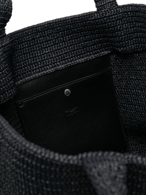 23751656_53706446_1000.jpg Saint Laurent logo-embossed raffia tote bag