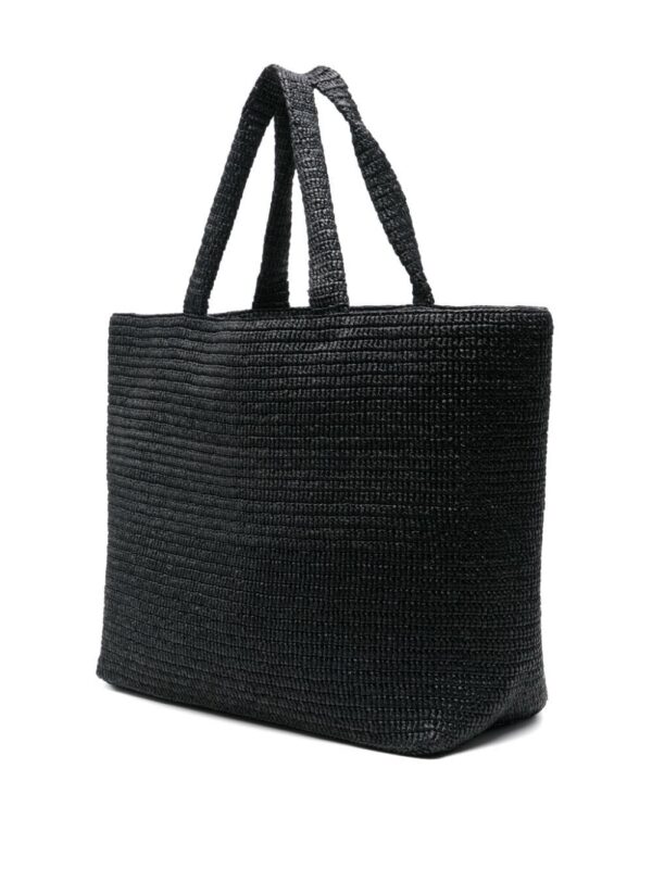 23751656_53706450_1000.jpg Saint Laurent logo-embossed raffia tote bag