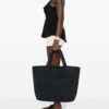 23751656_53706453_1000.jpg Saint Laurent logo-embossed raffia tote bag