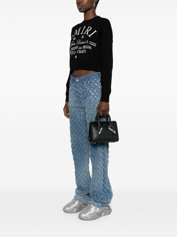 AMIRI star-patch leather mini bag