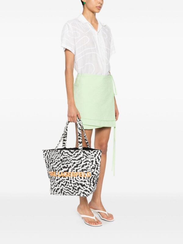 23758255_53948599_1000.jpg Karl Lagerfeld zebra-print tote bag