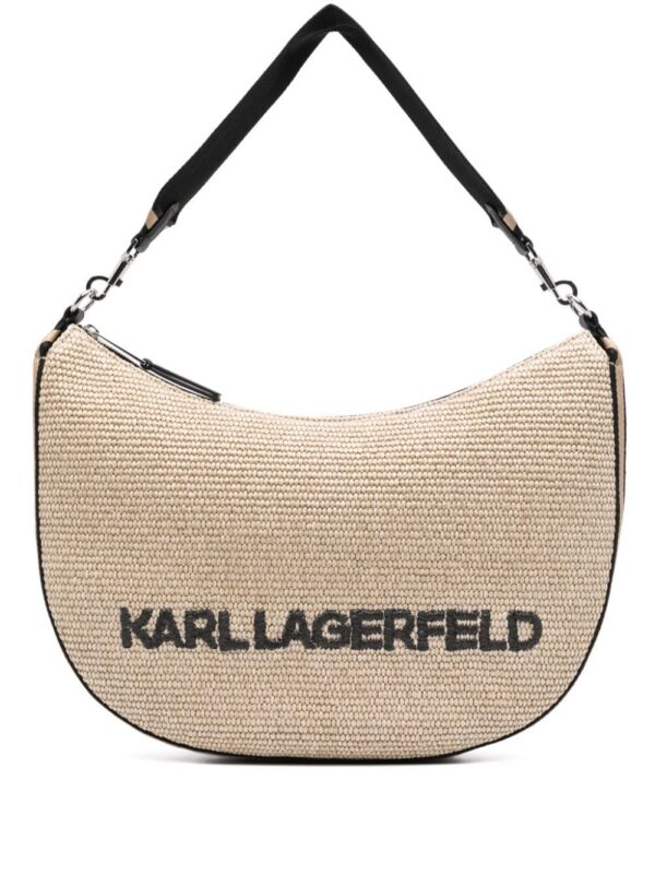 23759134_53948635_1000.jpg Karl Lagerfeld medium Moon logo-lettering shoulder bag