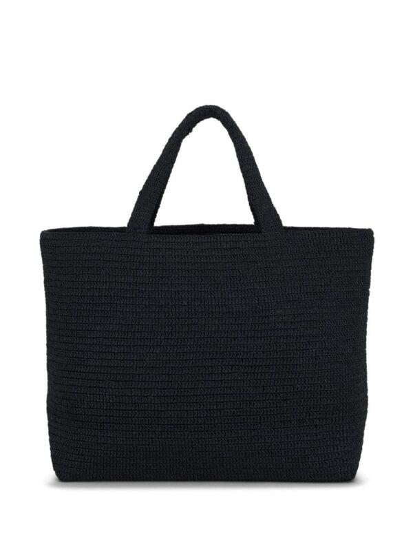 23761016_53741954_1000.jpg Saint Laurent logo-embroidered raffia tote bag