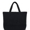 23761016_53741956_1000.jpg Saint Laurent logo-embroidered raffia tote bag