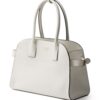 Prada medium logo-stamp leather tote bag