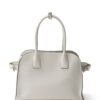 Prada medium logo-stamp leather tote bag